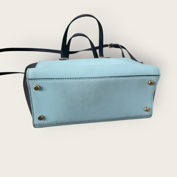 Kate Spade New York Cedar Street Small Hayden Top Handle Bag Aqua Black OS - Picture 8 of 16